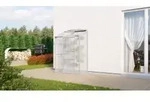 Vitavia Anlehn-Gew&auml;chshaus "Styx 900" aluminium eloxiert 0,9 m2 4 mm HKP - Silber
