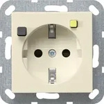 GIRA FI-Schutzsteckdose 30mA KS 267701 System 55 Cremewei&szlig; - Wei&szlig;