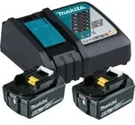 Makita Power Source Kit 199480-6 2x BL1860B + DC18RC