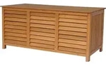 Gartenbox aus Holz "Macao" - 130 x 64 x 60 cm - Braun - Braun