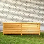 Mucola Auflagenbox Holz Kissentruhe Auflagen Kissenbox 170 cm Gartenbox...