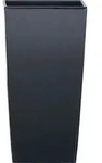 Anthrazitfarbener Blumentopf mit Einsatz URBI SQUARE DURS265-S433 - Schwarz