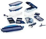 Genius Nicer Dicer Plus (18 Teile) Multischneider zum Schneiden von Gem&uuml;se 
