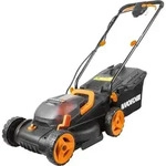 WORX WG779E, Schieberasenm&auml;her, 280 m2, 34 cm, 30 l, 90 dB, Schwarz, Orange