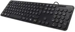 Hama KC-500, Volle Gr&ouml;&szlig;e (100%), Kabelgebunden, USB, QWERTZ, Schwarz - Schwarz
