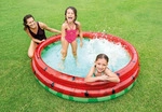Planschbecken - Wassermelone (168 x 38cm) Babypool aufblasbar Kinderplanschbecken -