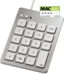 Hama Keypad, Kabelgebunden, USB, Numerisch, Silber - Silber