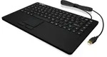 KeySonic KSK-5230 IN (DE) Industrie Tastatur, USB, Touchpad, schwarz, 2 Maustasten,
