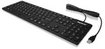KeySonic KSK-8030 IN (DE) Industrietastatur, USB, wasserdicht IP 68, schwarz, Volle