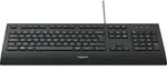 Logitech Corded K280e - Tastatur - USB - USA - Schwarz