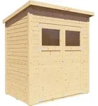 Bertilo Ger&auml;tehaus Amrum 1: 180 x 121 cm - naturbelassen - 14 mm - Naturbelassen