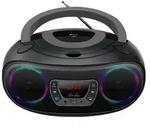 Denver TCL-212BT Boombox mit CD, Bluetooth, USB, AUX & LED-Lichteffekten -