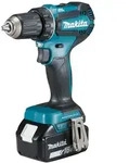 Makita Akku-Bohrschrauber 18V | 2x 3,0 Ah Akkus + Ladeger&auml;t im MAKPAC - Schwarz/Blau