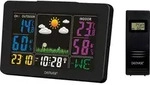Denver WS-540 Funk-Wetterstation f&uuml;r Innen/Au&szlig;en, 1 Au&szlig;ensensor inkl. - Schwarz
