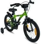 PROMETHEUS Kinderfahrrad 16 Zoll Jungen und M&auml;dchen in Gr&uuml;n & Schwarz mit