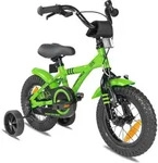 PROMETHEUS Kinderfahrrad 12 Zoll Jungen und M&auml;dchen in Gr&uuml;n & Schwarz mit