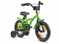 PROMETHEUS Kinder Fahrrad ab 3 - 4 Jahre | 14 Zoll Kinderrad mit Stützräder | Grün