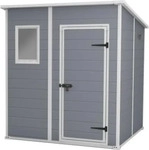 Keter 17208243, Keter Manor Pent 6x6 Gartenhaus, Au&szlig;enma&szlig;e: 183cm x 185cm x...