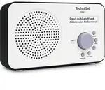 TechniSat VIOLA 2 | tragbares 1 Watt DAB+ Radio mit LC-Display - Schwarz/Wei&szlig;