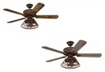 Deckenventilator Westinghouse Barnett Braun 122 cm mit LED Beleuchtung und