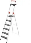 Hailo L100 Topline Alu-Sicherheits-Stehleiter - 6 XXL-Stufen bis 150 kg - Stehleiter