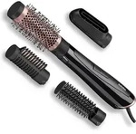 BaByliss Perfect Finish, Hei&szlig;luftb&uuml;rste, Warm, Trockenes / Nasses Haar, Schwarz,