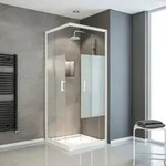 SCHULTE Eckeinstieg Schiebet&uuml;r Sunny ExpressPlus 80 x 80 x 190 cm Dekor Dezent light