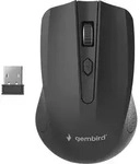 Gembird Kabellose Optische Maus Schwarz - 4 Tasten, 1600 DPI - Schwarz