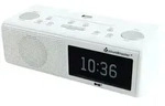 Soundmaster UR8350WE, Uhr, Digital, DAB+, FM, LCD, Monochrom, Wei&szlig; - Wei&szlig;