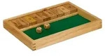 Relaxdays Shut The Box 9er, 2 Holzw&uuml;rfel & W&uuml;rfelbrett, f&uuml;r mind. 2 Spieler,
