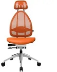 Topstar B&uuml;rostuhl OPEN ART, J1700S14 orange, silber Stoff - Orange