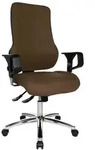 Topstar B&uuml;rostuhl Sitness 55, SD69X L59 braun, chrom Stoff - Braun