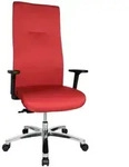 Topstar XXL B&uuml;rostuhl Big Star 30, BT390T W51 rot, alu Stoff - Rot