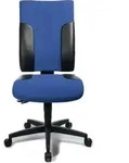 B&uuml;rodrehstuhl mit Synchrontechnik blau/schwarz 420-540 mm ohne Armlehnen