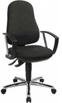 Topstar B&uuml;rostuhl Support&reg; P Deluxe, 8179AG22 anthrazit, chrom Stoff - Grau
