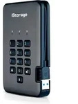 iStorage diskAshur 2 SSD schwarz 256GB externe Festplatte, 2.5', USB-A 3.0