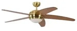 Deckenventilator Melton Messing / Ahorn 132 cm mit Beleuchtung und Fernbedienung -