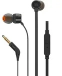JBL In Ear Kopfh&ouml;rer T110, Mikrofon, Headset, Farbe: Schwarz - Schwarz
