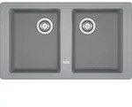 Basis, BFG 620-86, 860x500mm, Steingrau, Siebkorb-Excenterventil 3 1/2",...