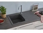 respekta Granitverbundsp&uuml;le Alin&eacute;o 81 x 50 cm 81 x 50 cm - Schwarz