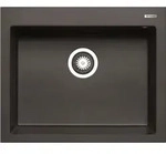 PYRAMIS Sp&uuml;le ISTROS 61x50 in GRAPHITE CARBON mit Excenterbedienung / Granitsp&uuml;le /