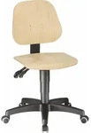 Bimos Arbeitsdrehstuhl Unitec mit Rollen Buche Sitz-H&ouml;he 440-620mm - 9653- 3000