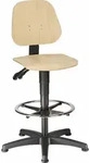 Bimos Arbeitsdrehstuhl Unitec mit Gleitern und Fu&szlig;ring Buche Sitz-H&ouml;he 580-850mm -