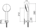 Dornbracht Schlauchbrausegarnitur, 27805625-06 - Silber