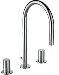 LAUFEN Laufen 3-L-Waschtischmischer KARTELL Ausl 165mm o Ablaufventil chrom - Silber
