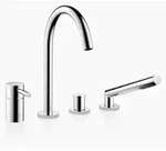 Dornbracht 27632661-00 Wannen-Vierlochbatt. Meta - Silber