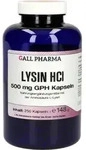 GALL PHARMA Lysin HCl 500 mg GPH Kapseln, 250 St. Kapseln