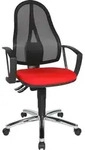 TOPSTAR Point 60 Netz Plus B&uuml;rostuhl rot - Rot
