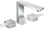 3-Loch Wannenarmatur Axor Edge mit Ablaufgarnitur chrom Diamantschliff chrom