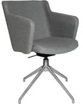 Topstar Besuchersessel SFH 1.0 hellgrau edelstahl, Optik matt Stoff 58,0 x 66,0 x